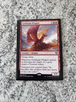 Goldspan Dragon | The List - Kaldheim | NM | MTG EDH | Treasure | Dragon - Image 1