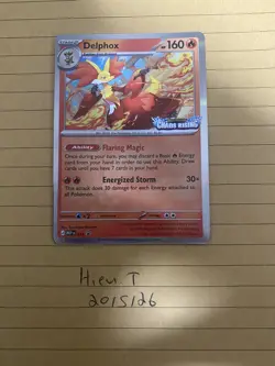 Delphox MEP 074 - Prerelease Stamped Promo - Pokemon TCG: Chaos Rising - NM - Image 1