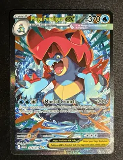 Mega Feraligatr ex 274/217 Pokemon Card Ascended Heroes SIR Pack Fresh - Image 3
