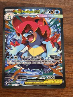 Pokemon Ascended Heroes Mega Feraligatr Ex SIR 274/217 PACK FRESH - Image 1