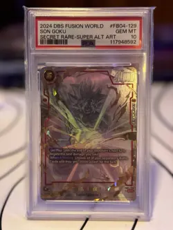 2024 DRAGON BALL SUPER CARD GAME FUSION WORLD ULTRA LIMIT SON GOKU PSA 10 - Image 1