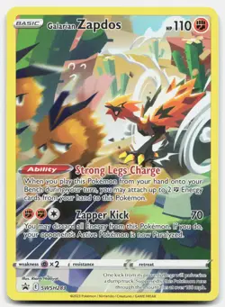 Galarian Zapdos - NM - SWSD Sword & Shield Promo # SWSH283 - PKMN Pokemon Card - Image 1