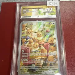 Pokemon Eevee TCG Illustration Rare Twilight Masquerade 188/167 Ace 10 - Image 3