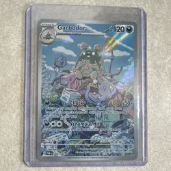 Pokemon TCG Garbodor 204/182 SV04 Paradox Rift IR Holo - Image 1