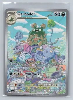Garbodor 204/182 Pokemon TCG Illustration Rare SV04: Paradox Rift Near Mint - Image 1
