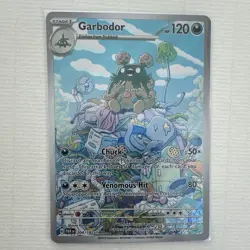 The Pokemon Company Pokemon TCG Garbodor 204/182 SV04 Paradox Rift IR FA Holo - Image 1