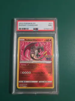 Pokemon TCG Radiant Charizard 011/078 Pokemon GO Holo PSA 9 - Image 1