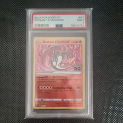 Radiant Charizard 011/078 Pokemon Go English PSA 9 MINT Pokemon TCG 2022 - Image 1