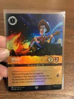 Woody Waiting for a Friend 205/204 Epic Holofoil Wilds Unknown Disney Lorcana - Image 1