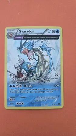 COSMOS Holo Gyarados 21/98 XY Ancient Origins Promo Nintendo Pokemon Card SWIRL - Image 5