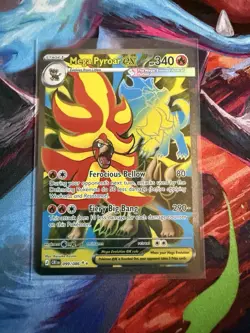Pokemon TCG Mega Pyroar Ex Full Art 099/086 NM English Chaos Rising - Image 1