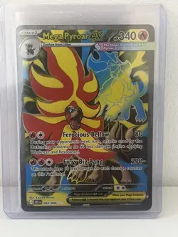 Mega Pyroar ex 099/086 Pokemon TCG: Chaos Rising Near Mint (NM) Full Art - Image 1