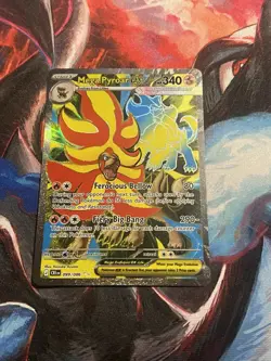 Mega Pyroar ex 099/086 Pokemon TCG: Chaos Rising Near Mint (NM) Full Art - Image 1
