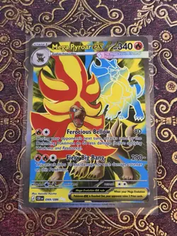 Mega Pyroar ex 099/086 Pokemon TCG: Chaos Rising Near Mint (NM) Full Art - Image 1