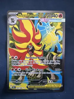 Mega Pyroar ex 099/086 Pokemon TCG: Chaos Rising Near Mint (NM) Full Art - Image 1