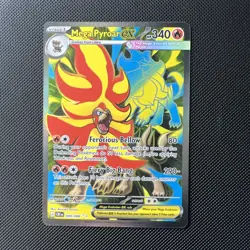 Mega Pyroar ex 099/086 Pokemon TCG: Chaos Rising Near Mint (NM) Full Art - Image 1