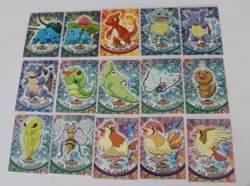 Pokemon TOPPS TV ANIMATION Series 1 BLUE LABEL 73 Card Set PIKACHU BLASTOISE - Image 1