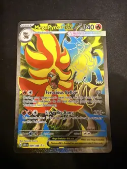 Mega Pyroar ex 099/086 Pokemon TCG: Chaos Rising Near Mint (NM) Full Art - Image 1
