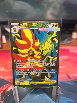 Mega Pyroar ex 099/086 Pokemon TCG: Chaos Rising Near Mint (NM) Full Art - Image 1