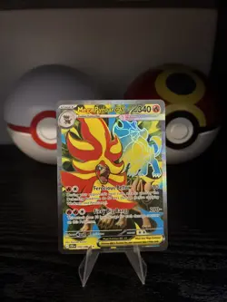 Pokemon TCG Mega Pyroar EX 099/086 Full Art Chaos Rising (NM) - Image 1