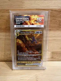 Pokemon TCG Origin Forme Dialga VSTAR Crown Zenith GG68/GG70 Ace 10 Gem Mint - Image 1