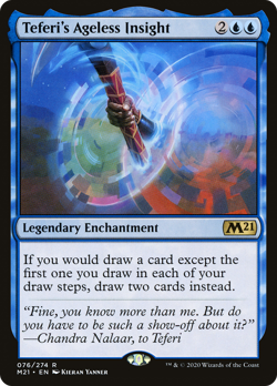 MTG FOIL Teferi's Ageless Insight M21 #76 Rare - Image 1
