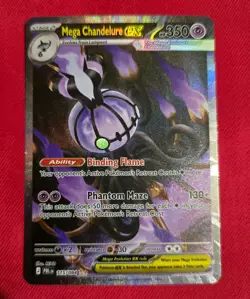 Mega Chandelure SIR 115 Pitch Black Pokemon Card - Image 1