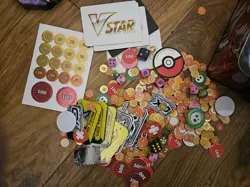 Pokemon TCG Accessories, Random Joblot Of Damage & Status Counters,Dice And More - Image 1