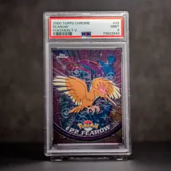 2000 TOPPS CHROME POKEMON T.V. FEAROW #22 MINT PSA 9 - Image 2