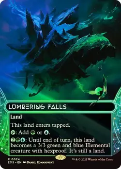MTG - Lumbering Falls - Edge of Eternities Bonus Sheet - NM Rare Foil - #0024 - Image 1