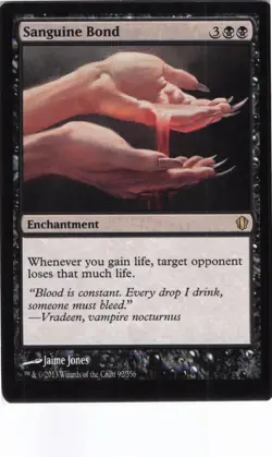 SANGUINE BOND 92 RARE MAGIC: THE GATHERING - Image 1