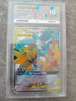 Pokemon TCG Hidden Fates Moltres & Zapdos & Articuno GX 66/68 Ace 10 - Image 1