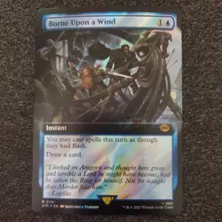 Borne Upon a Wind Extended Art Surge Foil NM MTG LOTR Magic the Gathering - Image 1