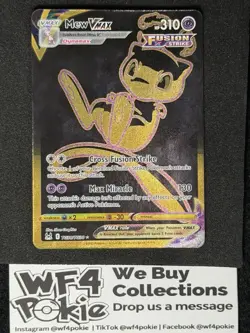 Pokemon Lost Origin TCG - Mew VMAX - Gold Secret Rare Trainer Gallery TG30/TG30 - Image 1