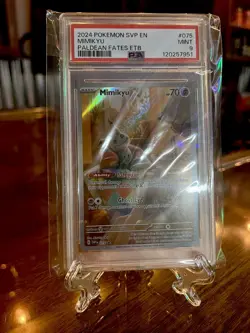 PSA Mint 9 Mimikyu Pokemon (2024) Black Star Promos 075 Paldean Fates ETB - Image 5