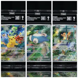 Pokemon Black Star Graded TAG 9 Lot: Pikachu, Snorlax & Charmander NM ETB Promos - Image 1