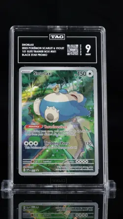 Pokemon Black Star Graded TAG 9 Lot: Pikachu, Snorlax & Charmander NM ETB Promos - Image 4