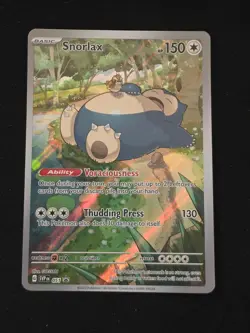 Pokemon TCG Snorlax Svp Black Star Promos 151 ETB 051 Holo IR Promo - Image 1