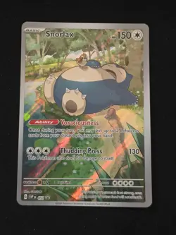 Pokemon TCG Snorlax Svp Black Star Promos 151 ETB 051 Holo IR Promo - Image 2