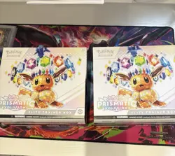 Pokemon Center ETB Prismatic Evolutions Open, No Packs or Promos X 2 - Image 1
