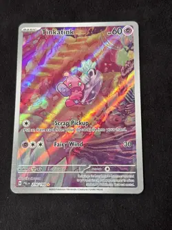 Pokemon TCG Tinkatink Paldea Evolved Illustration Rare Card 216/193 NM Condition - Image 1