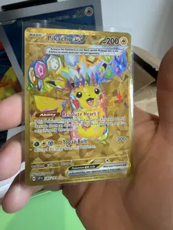 Pokemon TCG | Surging Sparks | Pikachu EX 247/191 Gold Hyper Rare | Mint 🔥 - Image 1