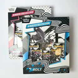 Pokemon TCG Black Bolt & White Flare - Binder Collection Set of 2 - New/Sealed - Image 1