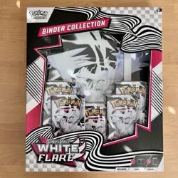 🔥 Pokemon TCG: Scarlet & Violet - WHITE FLARE Binder Collection NEW FAC SEALED - Image 1