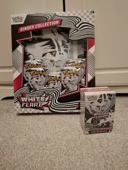 Pokemon TCG White Flare Binder Collection 1X & White Flare Booster Bundle 1X - Image 1