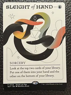 Mtg Secret Lair Promo- Sleight Of Hand -NM - Image 1