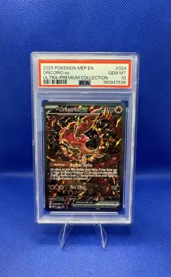2025 POKEMON MEP EN-ME UPC BLACK STAR PROMO #024 ORICORIO ex PSA 10 GEM MINT - Image 1