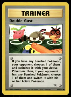 Double Gust 100/111 Common Neo Genesis Pokemon Unlimited Moderately Played - Image 1