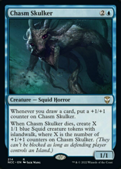 mtg magic chasm skulker ENGLISH indolent des gouffres commander capenna - Image 1