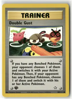 Pokemon Double Gust 100/111 1st Edition Neo Genesis Common - Image 1
